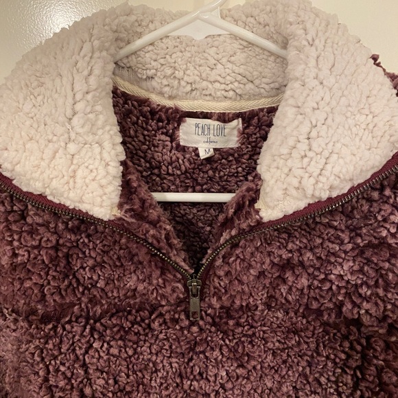 Peach Love Fleece Cozy Pullover - Picture 2 of 3